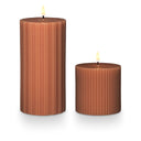 Terra Tabac Small Fragranced Pillar Candle - Illume Candles - 46272001000