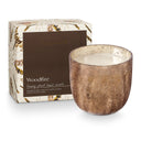 Woodfire Large Boxed Crackle Glass Candle - Illume Candles - 46284119000