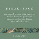 Hinoki Sage Statement Glass Candle